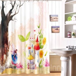 Fantastic Dreamy Castle Waterproof 3D Shower Curtain