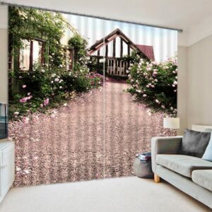 Farm Spring Scenery Print 3D Blackout Curtain