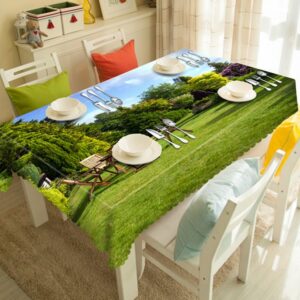 Leisurely Natural Scenery Pattern 3D Tablecloth