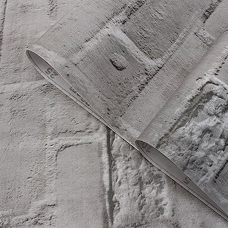 19.6ft 3D Stone Brick Wallpaper Background Modern Vinyl Film Sticker Wall Self-adhesive