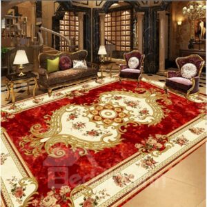 Luxurious Floral Prints 3D Waterproof Floor/Ceiling Murals