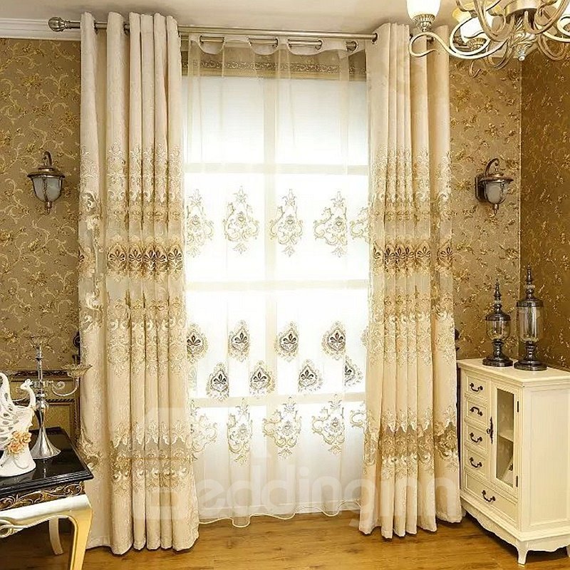 Fancy Organza Delicate Embroidered Custom Sheer Curtain - Image 2