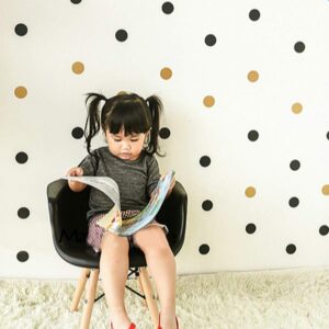 Concise Polka Dot Design Kids Wall Decals