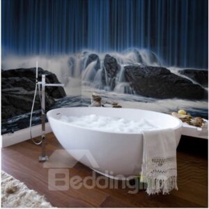 Natural Magnificent Waterfalls Scenery Waterproof 3D Bathroom Wall Murals