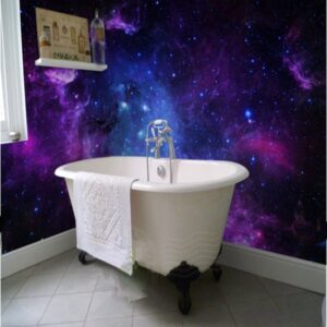 Dreamy European Style Galaxy Starry Sky Pattern Waterproof 3D Wall Murals