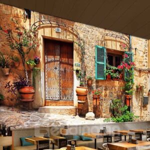 Classic European Style House Pattern Waterproof Splicing 3D Wall Murals