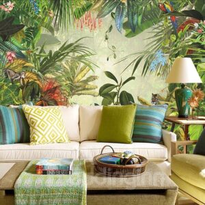 Stunning Selva Forest Scenery Pattern Waterproof Decorative 3D Wall Murals