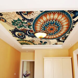 Classic Modern Flowers Pattern Design Waterproof Decorative 3D Wall Murals