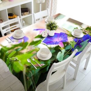 Gorgeous Natural Morning Glory Prints Design Washable 3D Tablecloth