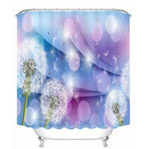 Designer Dandelion 3D Printed Bathroom Waterproof Shower Curtain