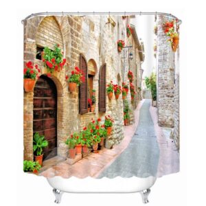 Relaxing Countryside Path 3D Printed Bathroom Waterproof Shower Curtain