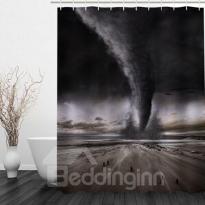 Amazing Tornado 3D Printed Bathroom Waterproof Shower Curtain