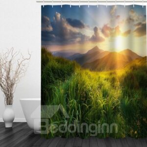 Beautiful Nature Scenery 3D Printed Bathroom Decoration Shower Curtain