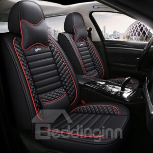 Fashionable Patterns Elegant Shape Solid Genuine Leather Universal Car Seat Cover Universal Fit Interior Accessories for Auto Truck Van SUV