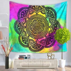Colorful Mandala Pattern Prints Ethnic Style Hanging Wall Tapestries