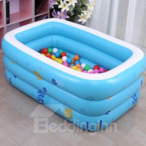51*35*20in Portable Inflatable Rectangular PVC Blue Child SPA Bathtub