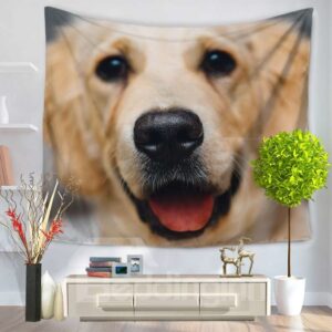 Golden Retriever Dog Pattern Decorative Hanging Wall Tapestry