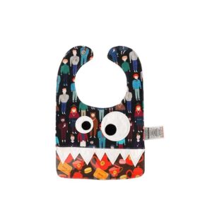 10.23*7.09in Eyes Decoration Cartoon Printed Cute Cotton Blue Baby Bib