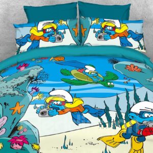 The Smurfs Exploring the Underwater World 4-Piece Bedding Sets/Duvet Covers