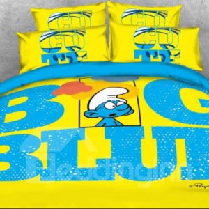 Brainy Smurf Big Blue World 4-Piece Bedding Sets/Duvet Covers