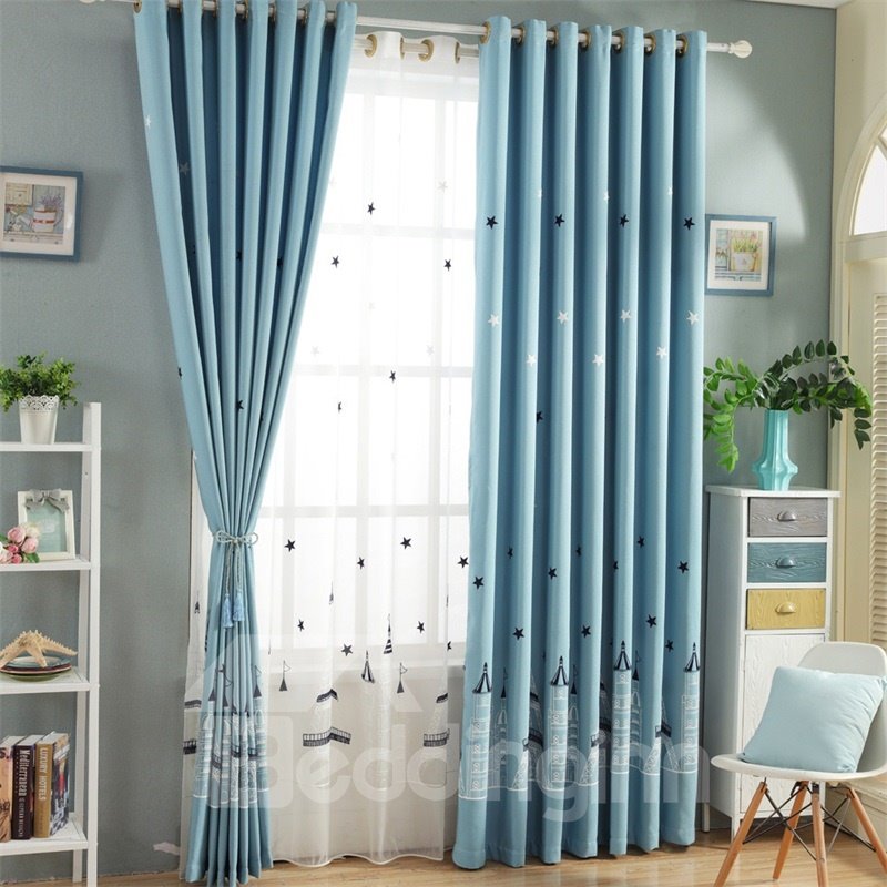 Concise and Modern 2 Panels Breathable Custom Grommet Top Sheer Curtain - Image 14