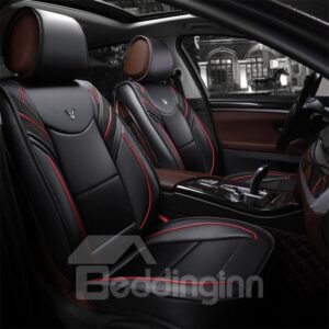 Car Seat Cover Full Set Leather Auto Seat Covers Car Interior Accessories Front and Rear Split Bench Protection Fit for Auto Truck Van SUV