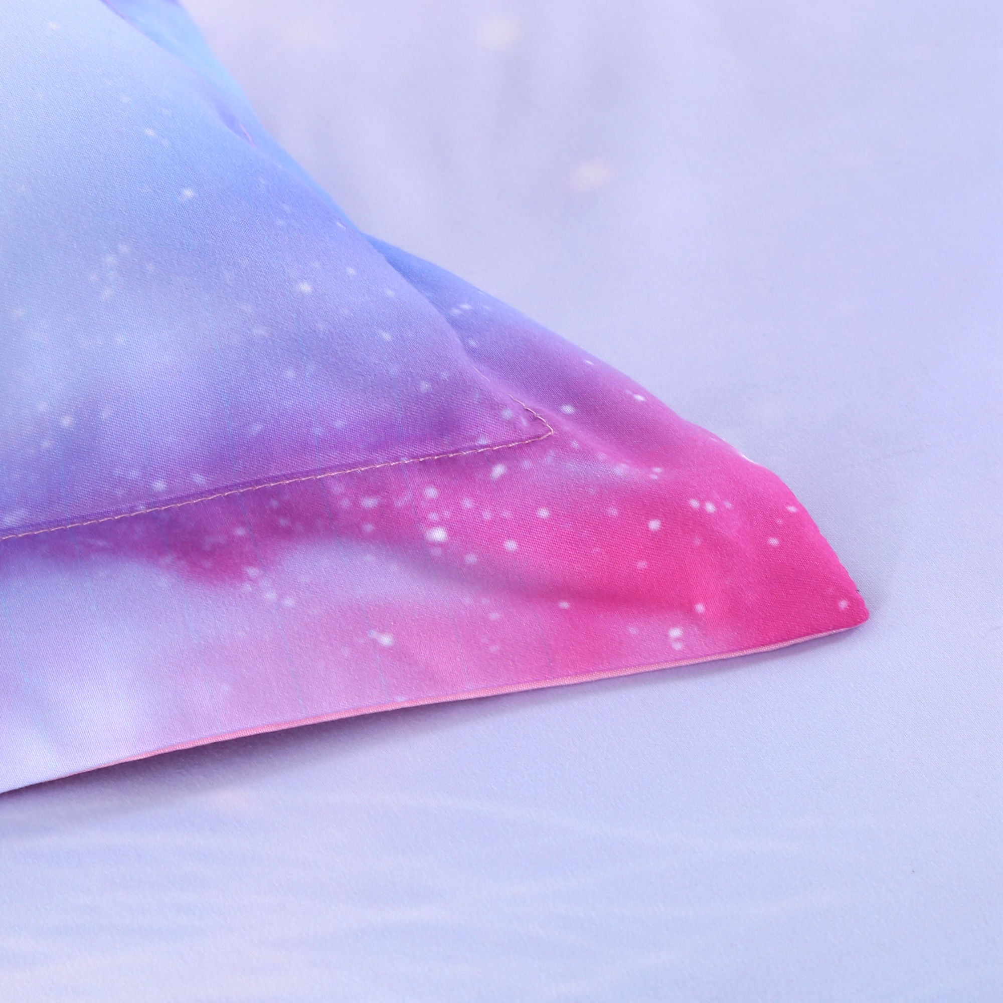 Unicorn Bedding White Unicorn with Wings Printed 4-Piece Duvet Cover Set with Flat Sheet Pillowcases - Image 3