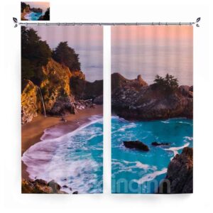 Polyester Creative Digital Printing 3D Curtains