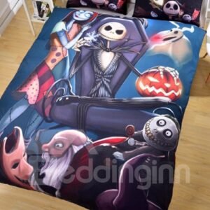 3D Nightmare Before Halloween Printing 3-Piece Bedding Sets/Duvet Covers