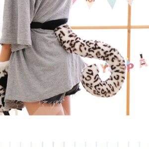 Cute Plush Dinosaur and Leopard Tail and Paws for Child Toy Decor