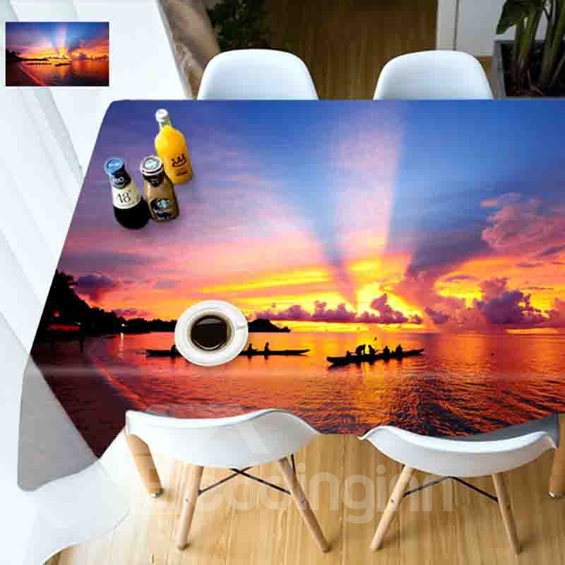 Personalized Waterproof Rectangle DIY Style 3D Tablecloth - Image 2