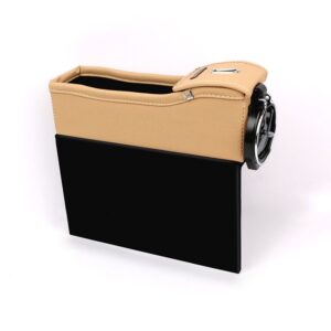 Car Seat Storage Box Gap Storage Box Bag Box Vehicle-Mounted Multi-Functional Leather Water Cup Holder