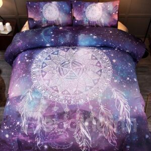 Fade Resistant Starry And Dreamcatcher Printed 3-Piece 3D Polyester Bedding Sets/Duvet Covers