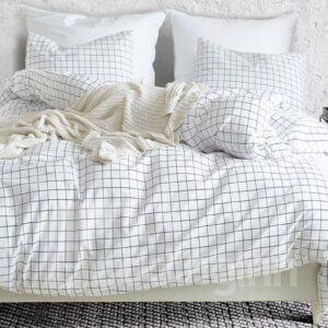 INS Style Pure Checkered Patterns Printed 3-Piece Bedding Sets/Duvet Cover