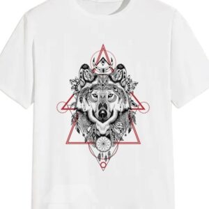 Beddinginn Casual Hand Painted Print Short Sleeve Men's T-shirt