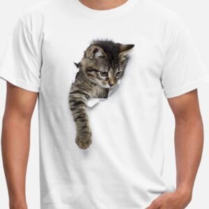 Beddinginn Short Sleeve Animal Print Casual Men's T-shirt