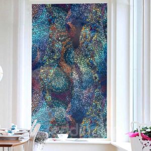 Colorful Pieces Painted Window Film No-glue Glass Static Sticker
