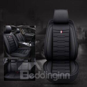 Simple Style Hard-Wearing Leather Easy To Install Easy To Clean Wear-Resistant And Waterproof Universal Fit Car Seat Covers Cars SUV Pick-up Truck Full Set Auto Interior Accessories