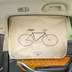 Non - Woven Fabric Bicycle Pattern UV Resistant Fabric Strong Adsorption Power£¬Inodorous Atoxic Breathable Sun Shade