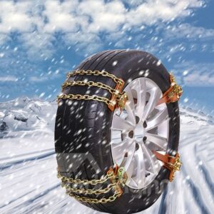 16PCS Car Truck SUV Emergency Snow Anti-Skid Wheel Tire Chains Steel Anti-Slip Belt£¨Four Tire Chains Per Tire£©