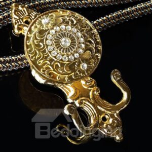 European Gorgeous High Quality 1 Pair Curtain Holdbacks Tieback Hook Wall Hook