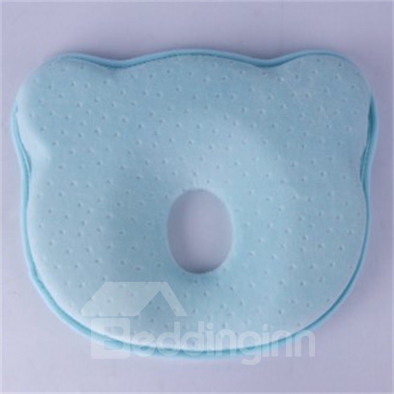Simple Design Three Colors Option Prevent Flat Head Baby Pillow For Newborn - Image 3