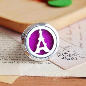 A GIFT OF LOVE Vehicle Aromatherapy Accessories Stainless Steel Hollowed-Out Essential Oil Aromatherapy Clip