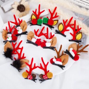 Christmas Hairpin Girls Hairpin Set Antler Pair Clip Christmas Gift 5 Sets