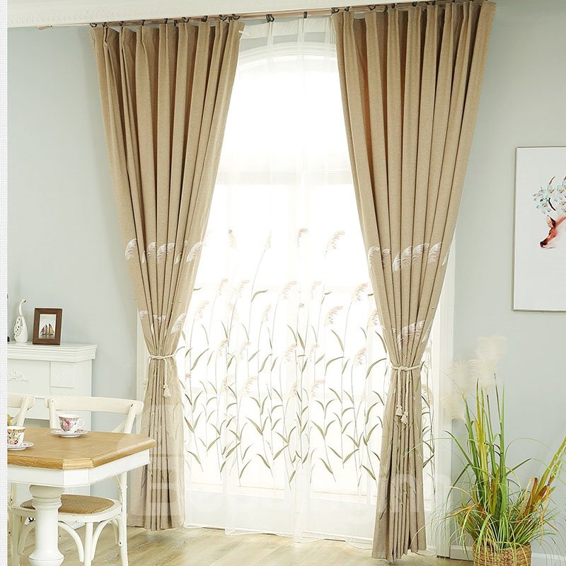 European Modern Style Classy Organza Living Room Custom Sheer Curtains with Reeds Pattern - Image 10