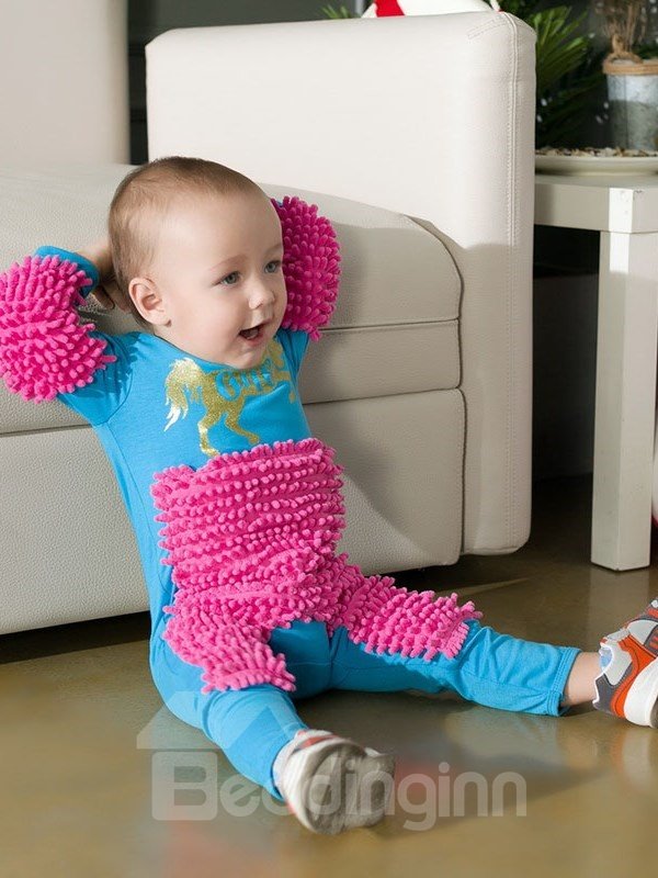 Baby Crawling Suit Cotton Floor Cleaner For Baby Girls Boys Protect Knee and Elbow - Image 17