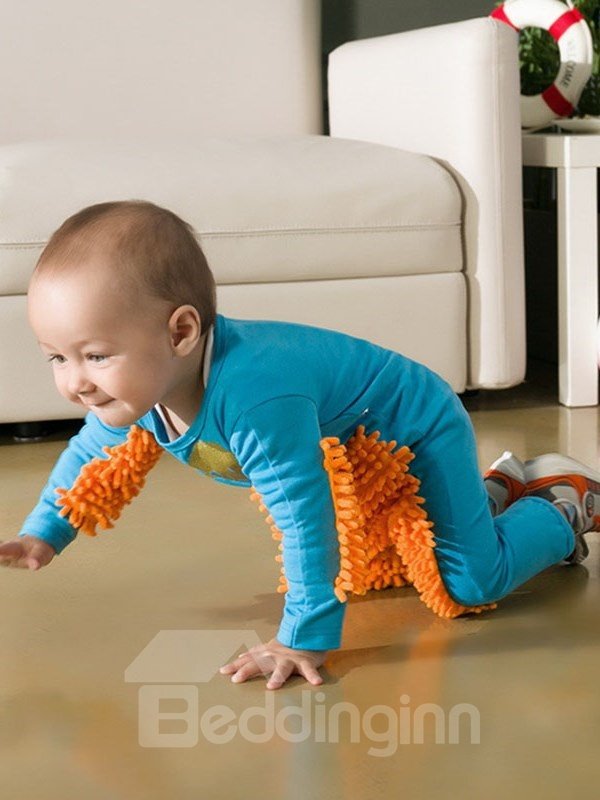 Baby Crawling Suit Cotton Floor Cleaner For Baby Girls Boys Protect Knee and Elbow