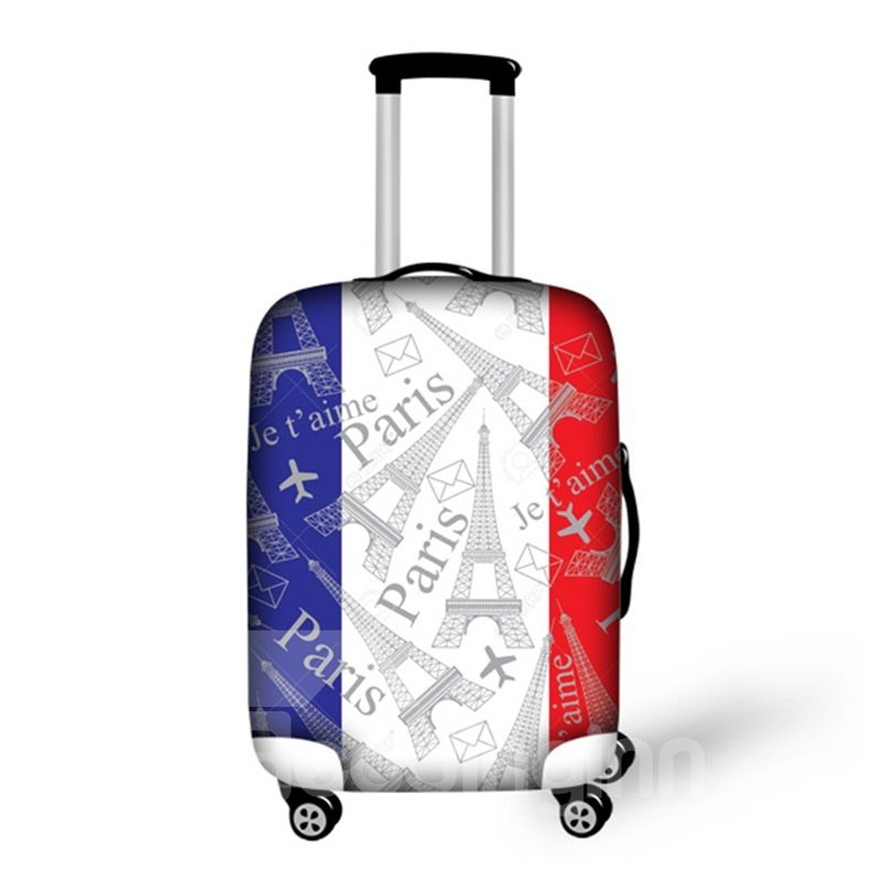 Flag Paris 3D Pattern Travel Luggage Cover Suitcase Protector 19 20 21