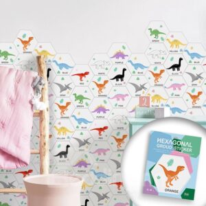 Cartoon Dinosaur 10pcs Eco-friendly PVC Waterproof Wall/Floor Stickers Children's Educational Stickers