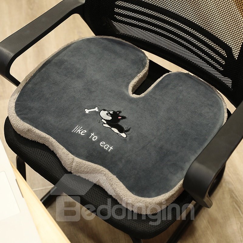 1 Piece For Household Or Motor Use Lovely Cartoon Pattern Wear-Resistant And Dirty-Resistant Unfading Undeformed Soft And Comfortable Car Cushion